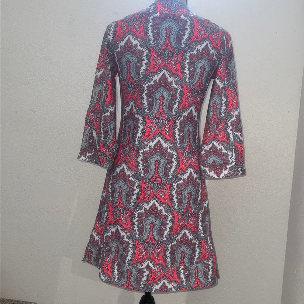 Bo & Nic dress swim tunic Patterned knit 3/4 sleeve knee length - Picture 7 of 13